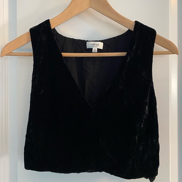 Wilfred Dauphine Velvet Crop Top - Picture 2 of 3
